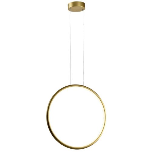 REALITY Ragi Modern Pendant LightAlu. and Glass and IronPearl GoldLED 4000K 24W; 80lm/W;25000hours;CRI≧80; A+Overallsize: W430xH1200mm - REAL-334611-03