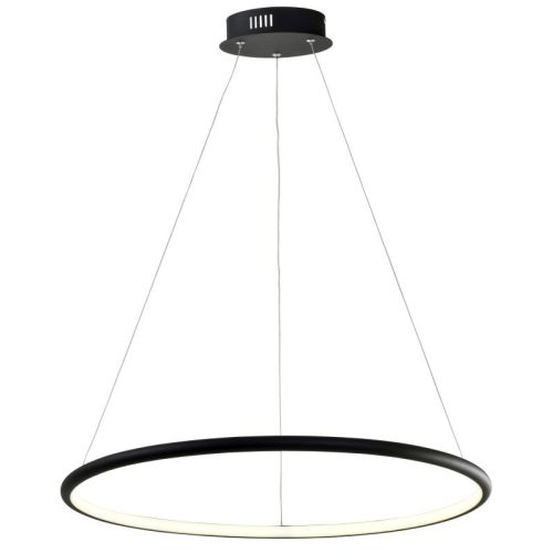 REALITY Ragi Modern Pendant LightAlu. and Glass and IronMatt BlackLED 4000K 36W; 80lm/W;25000hours;CRI≧80; A+Overallsize:D620*H1200MM - REAL-334621-02