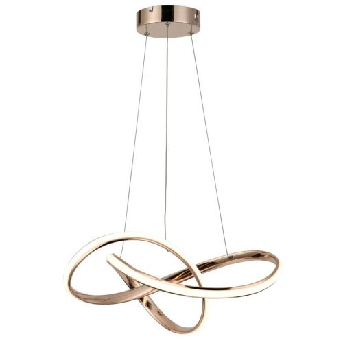 REALITY Hannah Pendant lightAlu. and silicon and IronFrance Gold finish36W LED incl.80lm/W CRI: ≧80 ; 2years warranty; A+4000K dimmable w remote controlOverall size:D500xH1200mm - REAL-334901-