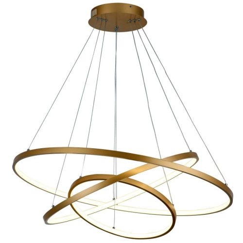 REALITY Cataleya Pendant lightAlu. and Silicon and IronPainting Gold finish. LED 58W; 80lm/W; 4000K25000hours;CRI≧80;A+Size:(D800+D600+D400)*H1200mm - REAL-335303-03