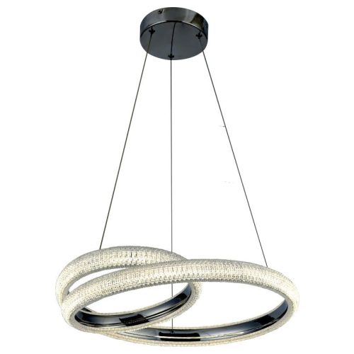 REALITY Auxerre LED pendant lightchrome finishingIron and Alu and acrylicLED 36W 4000K25000hours, CRI≧80;D495xH1200mm - REAL-337101-06