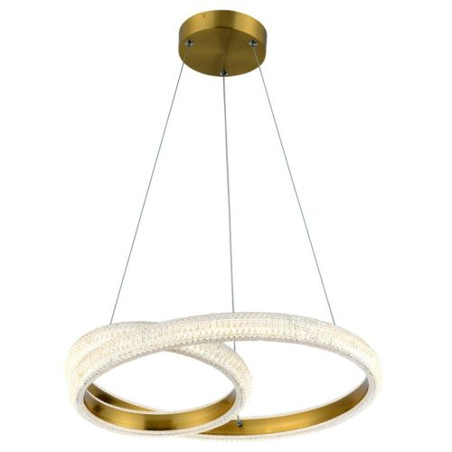 REALITY Auxerre LED pendant lightalu gold galvanizedIron and Alu and acrylicLED 36W 4000K25000hours, CRI≧80;D495xH1200mm - REAL-337101-32