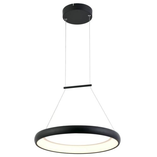 REALITY Thea Pendant lightAlu.and Acrylic and IronSand BlackLED 24W; 80lm/W;4000K25000hours;CRI≧80;A+Size:D400xH1200mm - REAL-338211-30