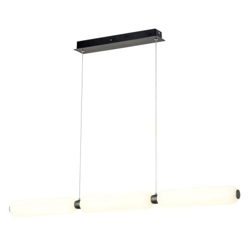 REALITY Catkin LED pendant lightAlu, and Glass and Iron /Sandy Black LED 24W with 80lm/W;A+ ; 4000K2years warranty; A+Lampsize:920x70xH1200mm - REAL-339103-30