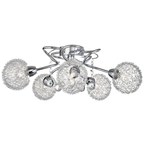 Reality Vesna chrome ceiling lamp