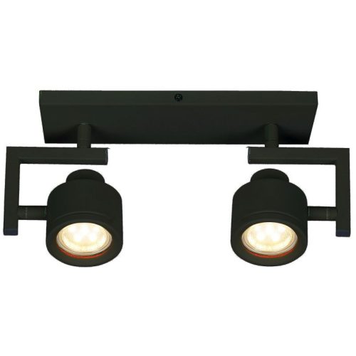 REALITY Alenis 2 Spot lamp, sand black 2*GU10 ,bulb not incl. 230V lamp size:26*9cm H:15cm  - REAL-823302-02