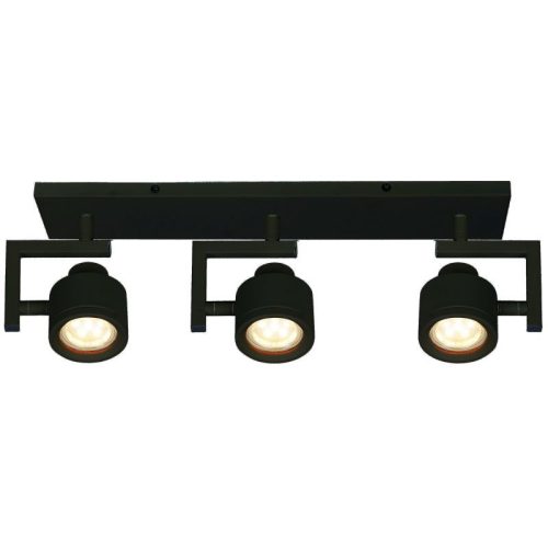 REALITY Alenis 2 Spot lamp,sand black 3*GU10 ,bulb not incl. 230V lamp size:41*9cm H:15cm  - REAL-823303-02