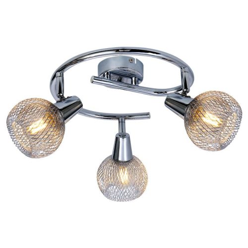 REALITY Loretto 3lt G shape spot,chromesize:∅460*165mmmetal shade:∅100*80mm3*E14 bulb not incl. - REAL-830733-06