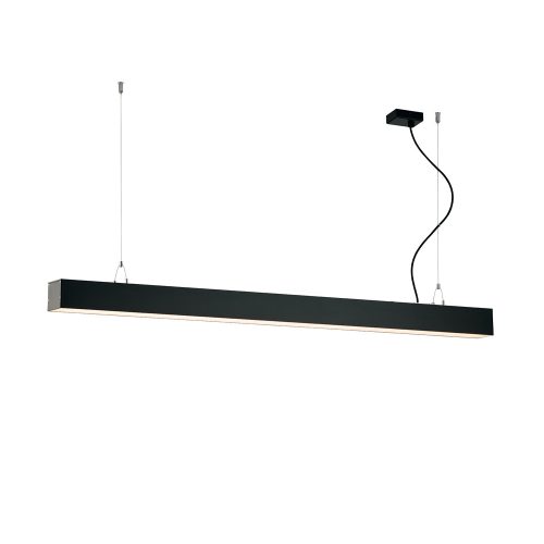 VIOKEF Linear Suspended L1420 3000K Black Dim. Station Ul - VIO-3911-00142-3-B-D1