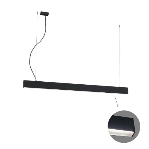 VIOKEF Linear Suspended L1420 3000K Black Microprismatic - VIO-3916-00142-3-B-M-N