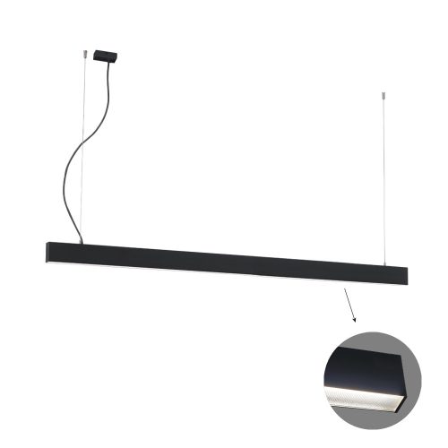 VIOKEF Linear Suspended L2260 3000K Black Microprismatic - VIO-3916-00226-3-B-M-D3