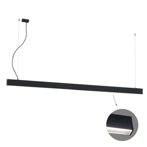 VIOKEF Linear Suspended L3100 3000K Black Microprismatic - VIO-3916-00310-3-B-M-D3