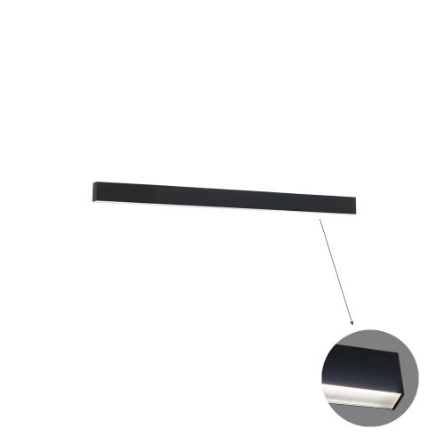 VIOKEF Linear Ceiling L580 3000K Black Microprismatic Dim - VIO-3916-01058-3-B-M-D4