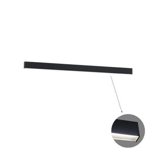 VIOKEF Linear Ceiling L1420 3000K Black Microprismatic Di - VIO-3916-01142-3-B-M-D4