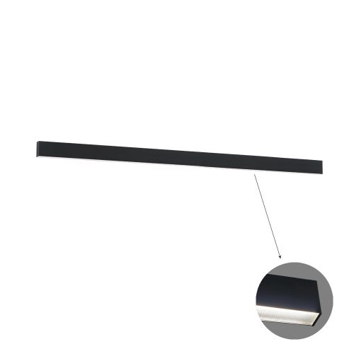 VIOKEF Linear Ceiling L2260 3000K Black Microprismatic Di - VIO-3916-01226-3-B-M-D3