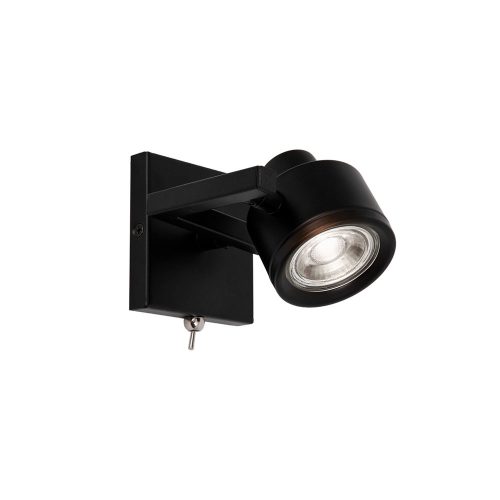 Viokef MAGMA black wall lamp