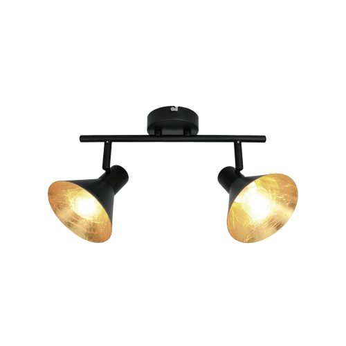 VIOKEF 2/Lights Spot Black/Gold Harvey - VIO-4167100