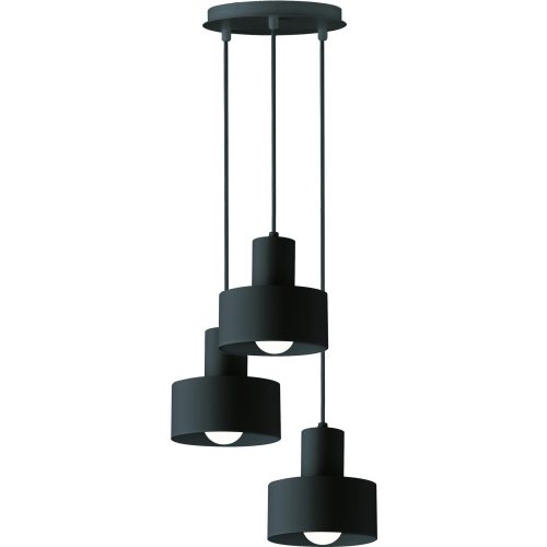 VIOKEF 3/Lights Pendant Black Norton - VIO-4185001