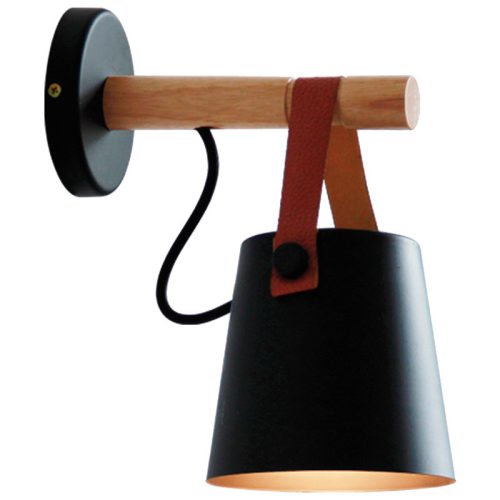 Viokef Vetra black wall lamp