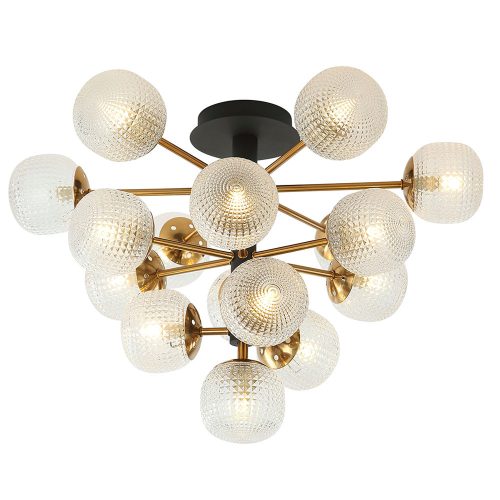 Viokef Naysika black ceiling lamp