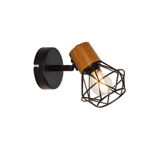 Viokef VEGA black wall lamp