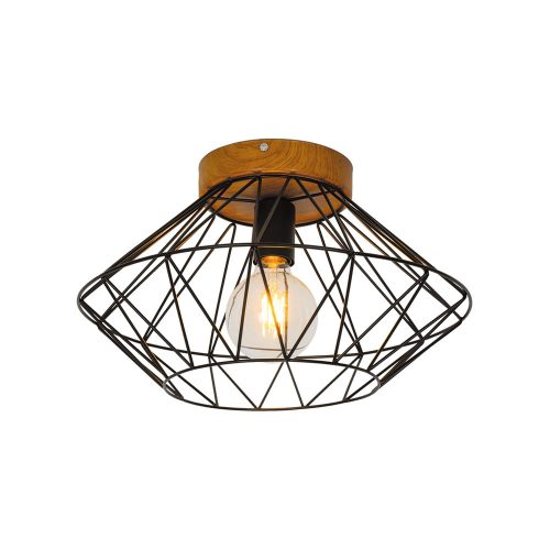 Viokef VEGA black ceiling lamp