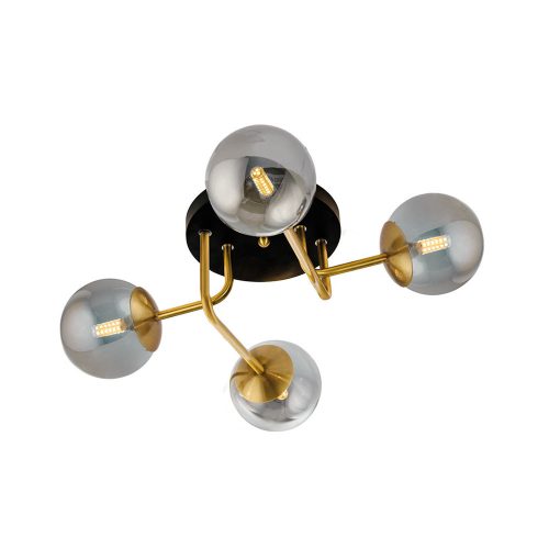 Viokef FIORE black ceiling lamp