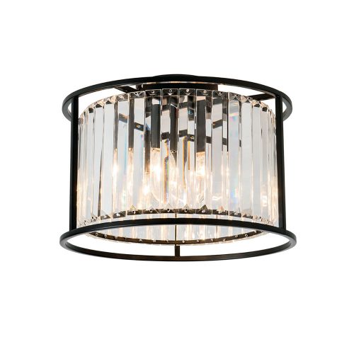 Viokef RONDA black ceiling lamp