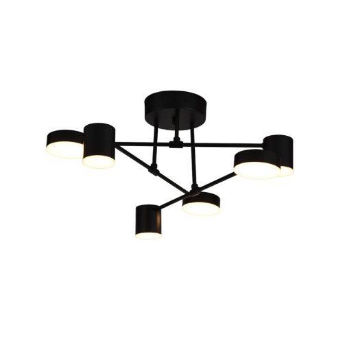 Viokef UNO black ceiling lamp