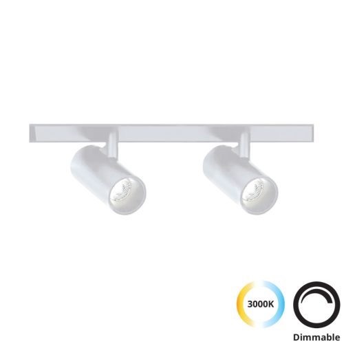 VIOKEF Double Track Spot 7W White Slim Magnetic - VIO-4288701