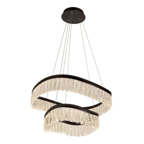 Viokef CRYSTAL black chandelier