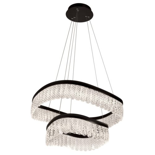 Viokef CRYSTAL black chandelier