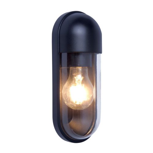 Viokef CAP black outdoor wall lamp