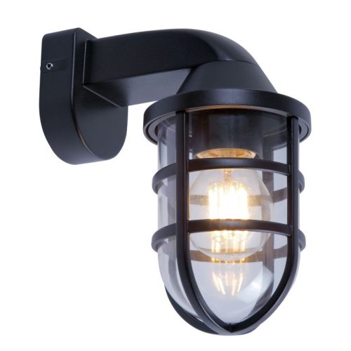 Viokef CAP black outdoor wall lamp