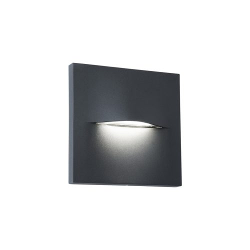 VIOKEF Wall Lamp Dark Grey Square 140x140 Vita - VIO-4298400