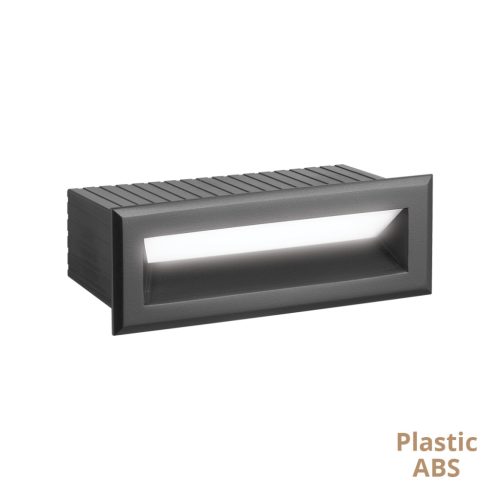 VIOKEF Recessed Wall Lamp Dark Grey Flik - VIO-4308701